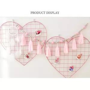 벽 장식 다리미 사진 그리드 패널 랙 클립 페인트 와이어 걸기