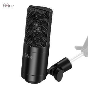 FIFINE XLR 마이크, 녹음용 콘덴서 팟캐스트 보컬, 음성 스트리밍, 노래, 카디오이드 스튜디오 K669C