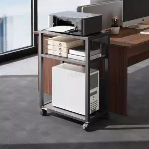 컴퓨터 본체 선반 보드 거치대 받침대 3단 원목 본체선반