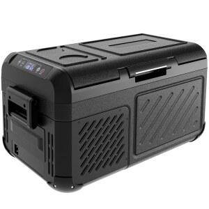 EUHOMY 12볼트 냉장고, 19 QT 18L 휴대용 냉동고, 전기 쿨러 -4 ~68 , 12V 자동차 냉장고 리버서블 도어, 냉동고 12/24V 및 캠핑, 트럭, 여행용 100-240V AC