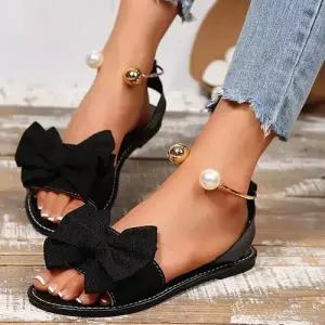 여자 여름 러블리 신발 스트랩 샌들 비치 토시 토오픈 플랫 빅사이즈 다올2