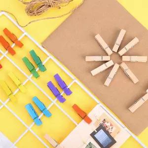 포토 미니 우드 집게(우드 세트 50개입)