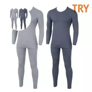 남자타이즈 TRY 삼중직 퀄트 자갸드 보온메리 남성 내복 상하세트