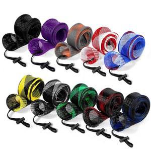 KPEPIX 낚싯대 슬리브 - 주물용 낚싯대, 바다 플라이 로드용 커버 땋은 망사 보호대 양말