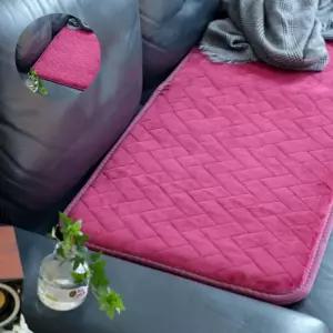 겨울용품 슈마켓 4인용 쇼파전기매트 극세사자주색 50cmx170cm