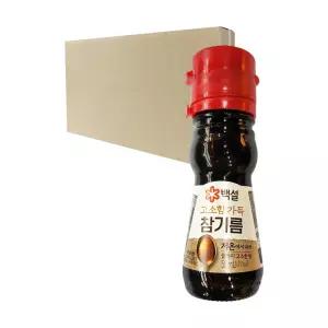 [박스] CJ 백설 진한 참기름병 50ml 24입