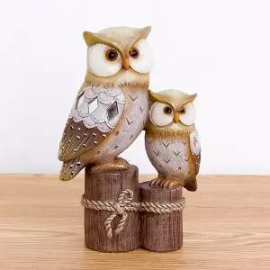 풍수에 좋은 부엉이 장식품 거실 테이블 장식 소품