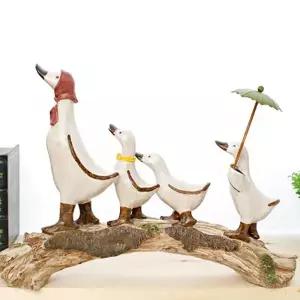 거실 카페 테이블 인테리어 마블 오리 인형 장식품