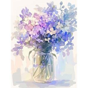 6316811 색칠하기 그리기 DIY 숫자 초보자용 수채화 아트 성인용 바이 페인팅 그림 간단 키트 물감 초보자 넘버 페인트 붓 디지털 컬러풀 유화 수 숫자로 되는