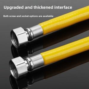 폭발 방지 천연가스 파이프 0.5/1/1.5/2/2.5m 방탄 가스 라인 설치용 유연한 강철 건조기 호스 키트