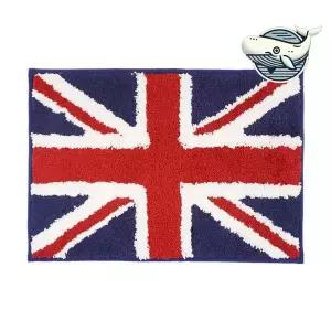유니언잭 디자인 극세사 발매트 부드러운 욕실