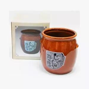 일회용품 도자기 다용도용기 수저통 화분 130x130x140mm 가정용