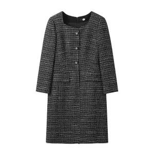 [듀엘](의정부점)스퀘어넥 트위드 원피스_D254MSE036