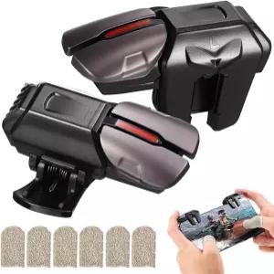 개드파티 1쌍 보조 버튼 모바일 게임 트리거 사격 목표 핑거 액세서리 그립 휴대폰 컨트롤러 핸들 PC