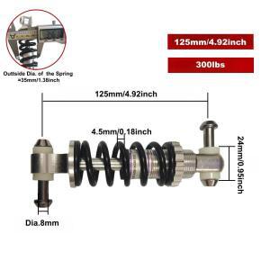 후방 서스펜션 충격 스프링 흡수 장치 100mm/125mm/150mm 일반적인 자전거에 호환