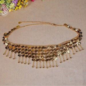 벨리댄스 허리체인 태슬 힙스카프 코인 다색 퀄리티 초보자 Jinwumen