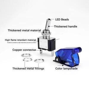 자동차 차량용 호환 보트 트럭 조명 LED 토글 스위치 안전 항공기 플립 업 커버 카바 가드 12V 20A 투명