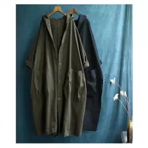 봄가을 후드야상 왕주머니 오버핏 후드롱코트 F81314 IVi9+2BHv