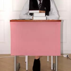 가리개 커튼 블라인드 책상 가림 천 막 바란스