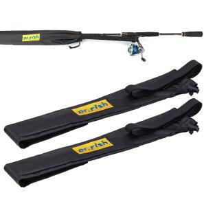 닥터피쉬 낚싯대 양말 소매 막대 보호대 엉킴 없는 경량 나일론 조절 가능한 커버 회전 미끼 캐스팅 서핑 튜브 케이스