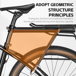 퀵 릴리즈 자전거 트렁크 랙 알루미늄 합금 뒷좌석 화물 캐리어 반사 안전 호환 액세서리 포함