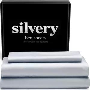 실버 인퓨즈드 침대 시트 세트 수상 경력에 빛나는 셀프 클리닝 기술이 적용된 쿨링 패브릭TM 위생적인