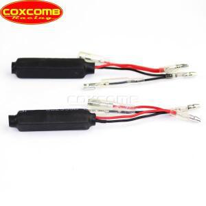 2X 블랙 범용 호환 바이크 오토바이 12V 10w 10Ω 방향 지시등 LED 부하 저항 플래시 깜빡이  속도 컨트롤