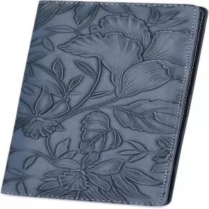 여성용 FALAN MULE 초슬림 얇은 지갑 바이폴드 가죽 RFID 차단 디자이너 신용카드 소지자