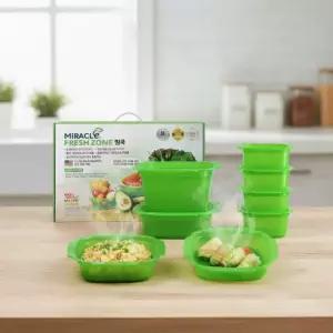 전자레인지 전용 찜기 6종 세트 냉동식품 만두 데우기 용기 간편 조리박스