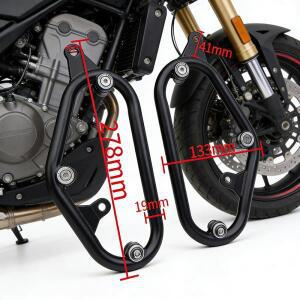 블랙 바이크 오토바이 새들백 브래킷 사이드 마운트 지지대 레블 500 300 CMX500 2017-2026 홀더 바