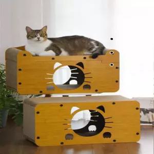 벽면 캣타워 고양이 원목 놀이터 선반 등반 우드 구름다리 캣워크 벽설치