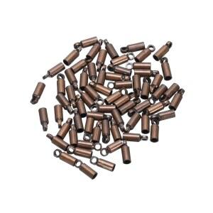 메카닉스티 150PCS 제작 황동 코드 원통형 6MM 구리 2MM 주얼리 엔드
