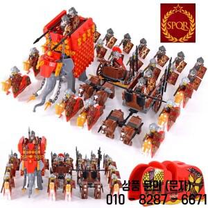 중세 로마 제국 스파르타 십자군 미니 군인 피규어 모델 빌딩  아이들을위한 벽돌 장난감 선물
