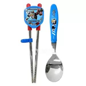 헬로카봇 스푼 양손 교정 젓가락/어린이/연습용/유아/스텐레스/키즈/저분/캐릭터/젓가락질/아이/아동/초등