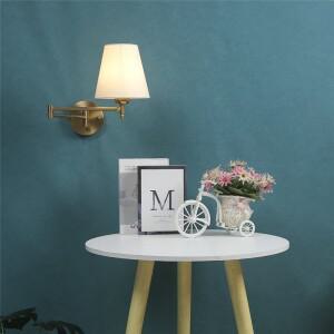 북유럽 조정 가능한 접이식 벽 램프 회전 로커 암 전등 현대 미니멀리스트 침실 연구 침대 머리 LED 조명