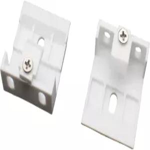 OZXNO 베네치아 블라인드 브래킷 4pcs 흰색 플라스틱 헤드레일 지지 클립 와이드 빔 접이식 프레임 41 X