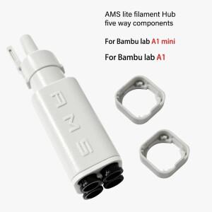 Bambu Lab 3D 프린터 AMS Lite 필라멘트 허브 5방향 구성 요소 스위치 소모품 A1/A1 미니 부품용 멀티 컬