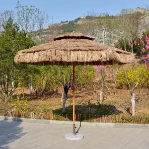 밀짚파라솔 동 하와이 라탄 휴양지 해변 동남아 펜션