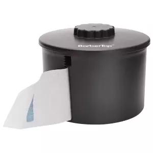 바버탑 블랙 페이퍼 롤 홀더 넥 스트립 디스펜서 케이스 이발사용 미용 도구