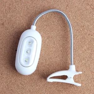 3구LED 클립 고정집게 자바라독서등 휴대용등 북라이트 무선스탠드