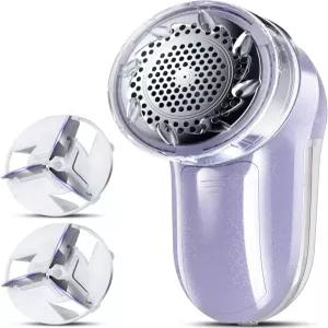 바이모어 패브릭 면도기 보풀 제거기 의류 및 가구용 스웨터 AC 어댑터 알약 퍼즈 보라색