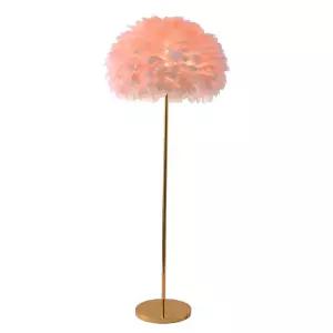 깃털 조명 일자 장스탠드 이오에스 우메이 거실 인테리어