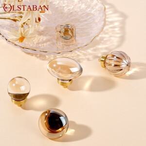 황동 크리스탈 가구 손잡이 문 서랍 옷장에 대 한 럭셔리 라운드 옥 캐비닛 부엌 당겨 장식