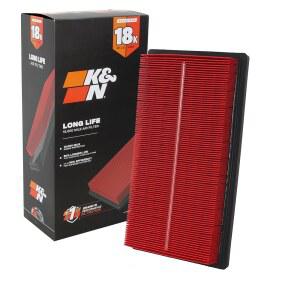 K&N 엔진 에어 필터: 장수명 18,000마일 교체 2016-2020 토요타 / 지프 피아트(코롤라, 해치백, 캠리 하이브리드, 아발론, C-HR, RAV4 레니게이드, 500X), KNA-3080과 호환됩니다
