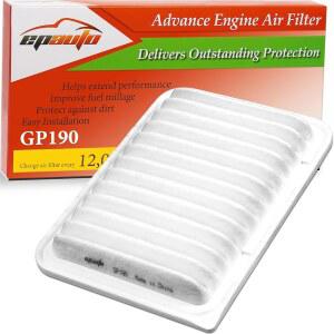 EPAuto GP190(CA10190) 엔진 에어 필터, 토요타 코롤라 1.8L, 야리스, 매트릭스, 사이온 iM, xD, 폰티악 바이브 일부 모델 2006 적합