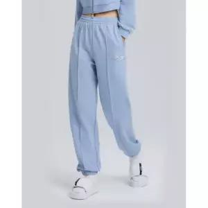 브랜드정품 널디 NDY 우먼스 컬시브 로고 조거 팬츠 (오트밀차콜라이트블루) 368953