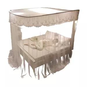 공주 커텐 침대 캐노피 레이스 침실 북유럽 꾸미기 커튼