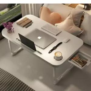 넓은 접이식 테이블 코너 라운드 좌식책상70x40cm 노트북 보조 사이드 책상