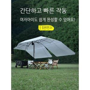 원터치타프 타프스크린 선쉐이드 천막 해변 코팅 캠핑 오구일중대 원터치 타프쉘