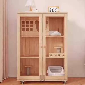 원목 고양이호텔 하우스 케이지 빌라 실내 고양이 프레임